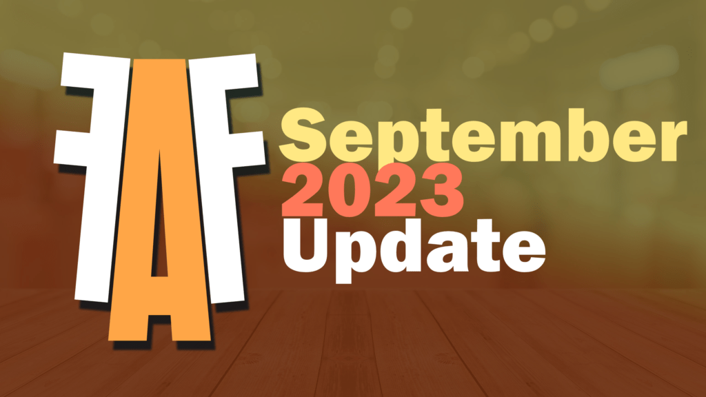 September 2023 Update! (i know it’s been a grip…)